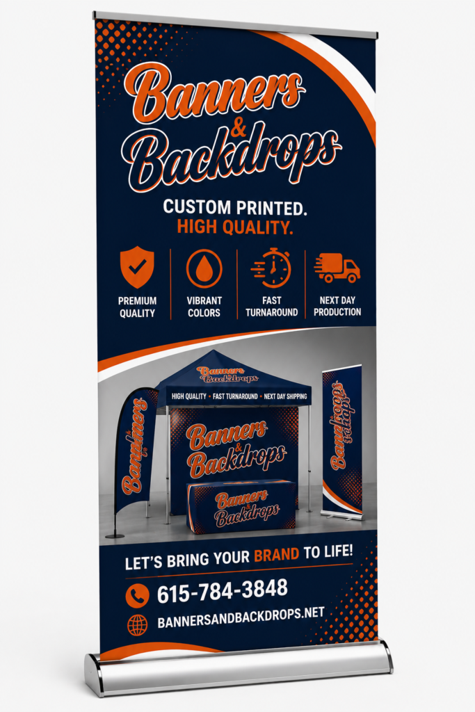 Custom Deluxe Banner Stand