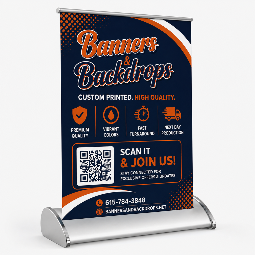 Custom Table Top Banner Stand